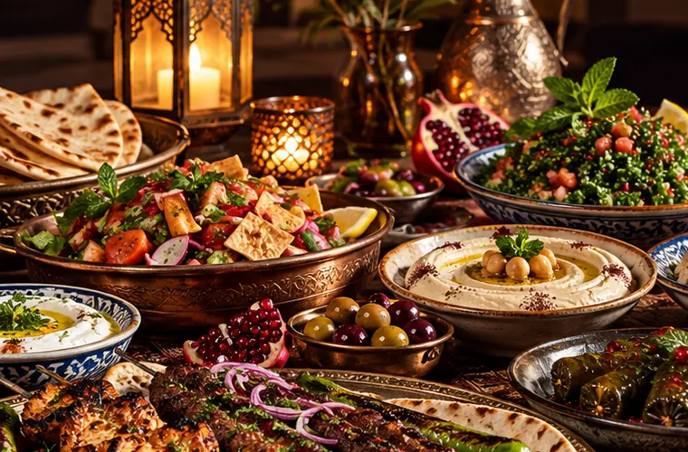 مائدة شامية غنية